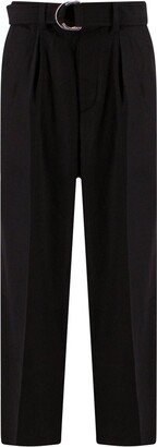 Straight Leg Belted Trousers