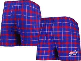 Men's Concepts Sport Royal, Red Buffalo Bills Ledger Flannel Boxers - Royal, Red