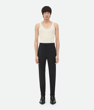 Slim Leg Light Wool Pants