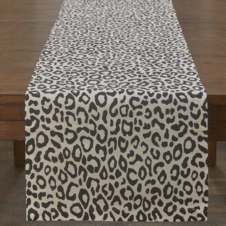 Safari Leopard Table Runner - 72''L - Natural