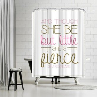 71 x 74 Shower Curtain, Girl S Gold & Trio 3 by Samantha Ranlet