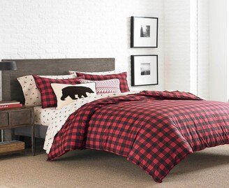 Mountain Plaid Scarlet King Comforter Set