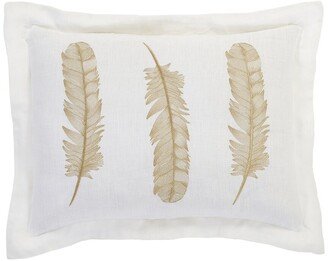 Orchids Lux Home 100% European Linen Feather Sham Feather Sham Set