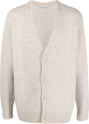 Textured V-Neck Cardigan-AC