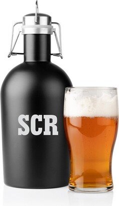 Engraved Any Initials Stainless Steel Growler, Engraved, Personalized Beer Growler, Brewing Company, Barware, Drinkware -Gfyl19015360