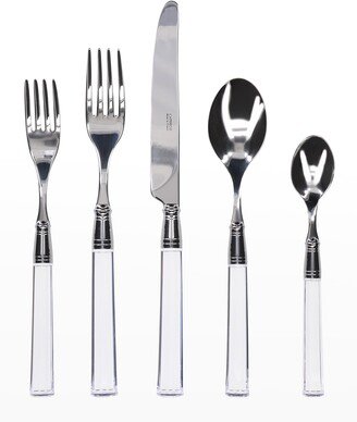 Capdeco Doric 5-Piece Place Setting, Clear