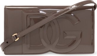 Wallet With Shoulder Strap - Brown
