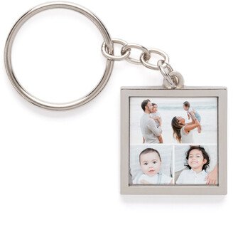 Key Rings: Gallery Of Three Pewter Key Ring, Multicolor