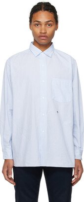 White & Blue Wind Shirt