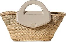 Alqueria Small Straw Crossbody Tote