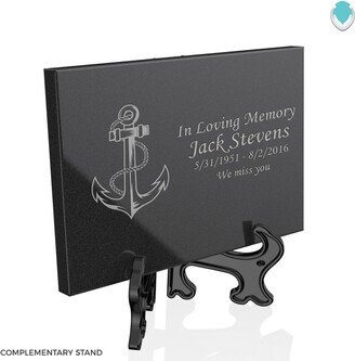 Custom Engraved Granite Plaque With Anchor Artwork