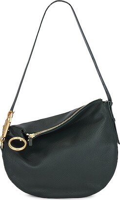 Medium Knight Hobo Bag in Dark Green