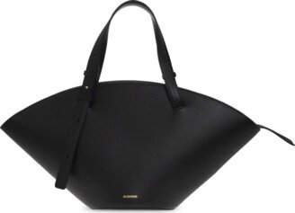 Leather Handbag - Black-AF