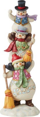 Jim Shore Three Stacked Snowmen Figurine