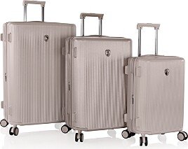 Earth Tones 3 Pc Set Expandable Spinner Suitcases