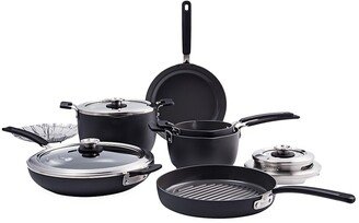 Levels 11-Piece Hard Anodized Stackable Ceramic Nonstick Cookware Set