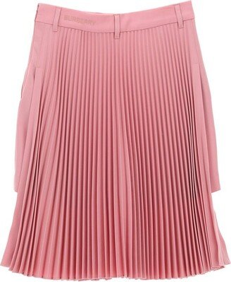 Pleated Panelled Midi Skirt