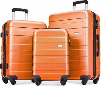 Expandable Hardshell Luggage Sets 3pcs Lightweight Durable Suitcase sets