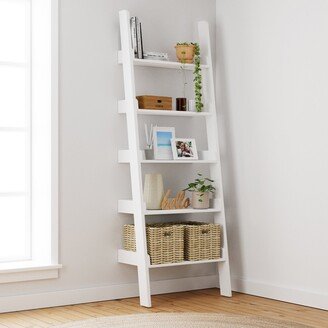 Dunelm Lynton White Ladder Bookcase White