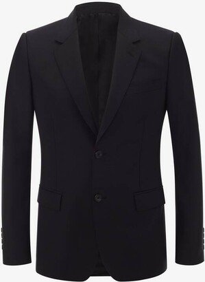 Men's Wool Mohair Jacket In Black