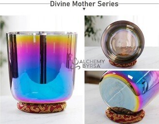 Alchemy Divine Mother Cosmic Crystal Singing Bowl With Accessories Clear Sound Therapy - Handmade By Byrsa