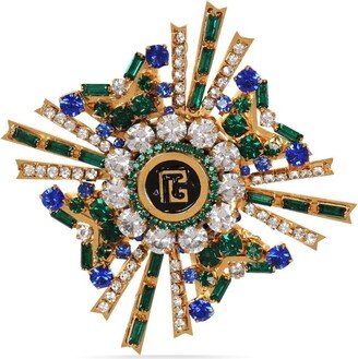 Crystal-Embellished Brooch-AC