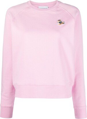 Chillax Fox patch sweatshirt