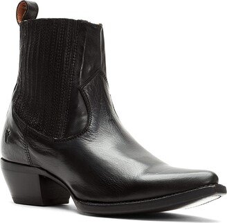 Sacha Chelsea Leather Chelsea Booties