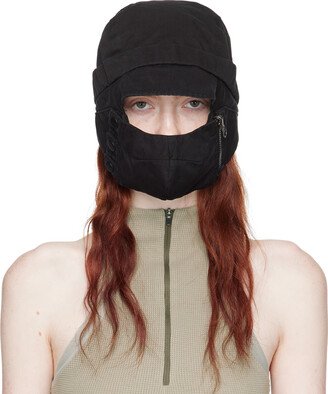 Black Mask Flap Hat