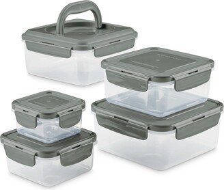 Stacking 10-Pc. Square Food Storage Container Set