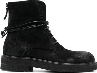 Lace-Up Suede Boots-AD