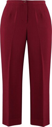 The Hour Burgundy Straight Leg Trousers