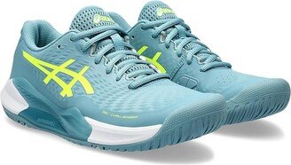 GEL-Challenger 14 Tennis Shoe (Gris Blue/Safety Yellow) Women's Shoes