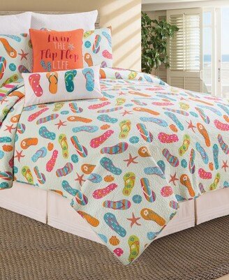 Flip Flop King Quilt Set