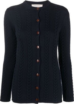 Visina cable-knit wool cardigan