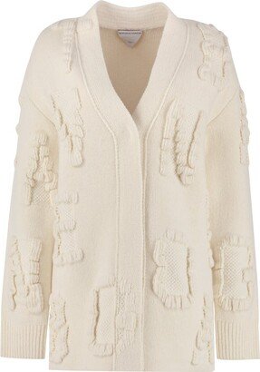 All-Over Jacquard Knit Oversized Cardigan