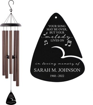 Your Song May Be Over Melody Lives On Wind Chime | Personalized Memorial in Memory Gifts Musical Remembrance Gift Idea