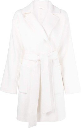 Belted Wool Trench Coat-AB