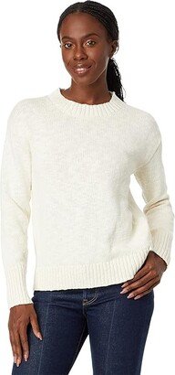 Cotton Ragg Crew Neck (Cream) Women's Clothing