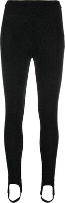 Stirrup Metallic-Threading Leggings