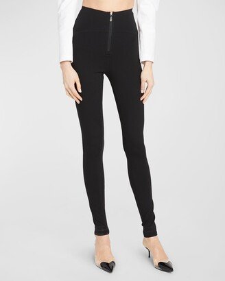 Zip-Front Leggings