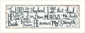 The Lord Is My Shepherd By Annie Lapoint Ready To Hang Framed Print Collection