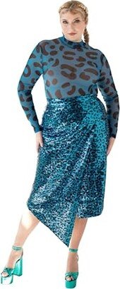 Pantora Women's Cavi Sequin Wrap Skirt