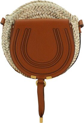 Marci Raffia Logo Detailed Crossbody Bag-AA