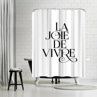 71 x 74 Shower Curtain, La Joie De Vivre Fancy by Motivated Type