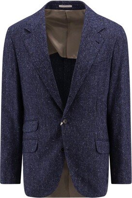 Deconstructed Single-Breasted Blazer