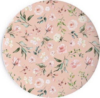 Salad Plates: Celestial Rose Floral - Blush Salad Plate, Pink