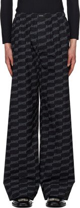 Black BB Monogram Pyjama Pants