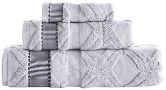 Large Square 3Pc Towel Set-AB