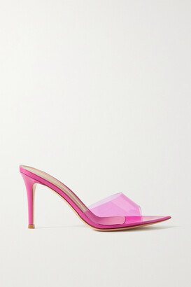 Elle 85 Patent-leather And Pvc Mules - Pink